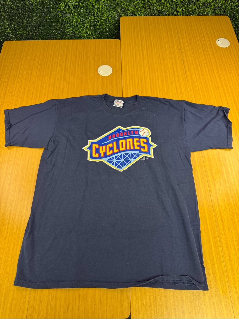 Vintage Brooklyn Cyclones T Shirt Adult XL Blue Baseball Sports Minor League